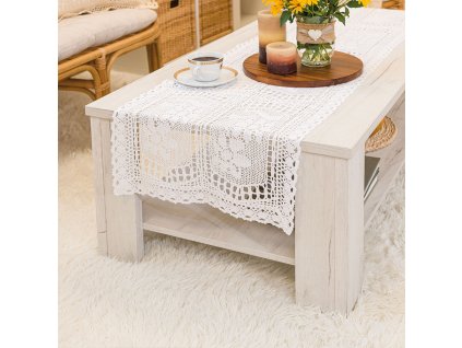 Ubrus - běhoun na stůl INESS s krajkou 40x140 cm Mybesthome