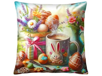 Velikonoční polštář HAPPY 40x40 cm  Mybesthome