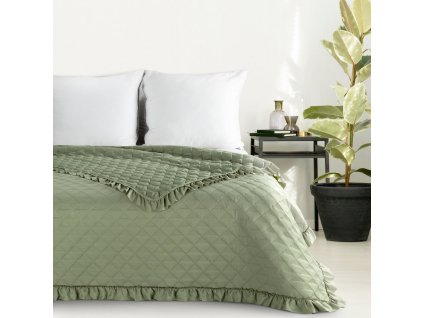 Přehoz na postel ROMANCE zelená 220x240 cm Mybesthome