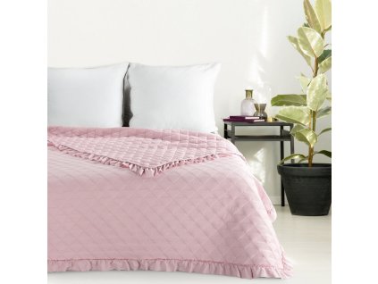 Přehoz na postel ROMANCE pudrová růžová 220x240 cm Mybesthome