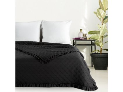 Přehoz na postel ROMANCE černá 220x240 cm Mybesthome