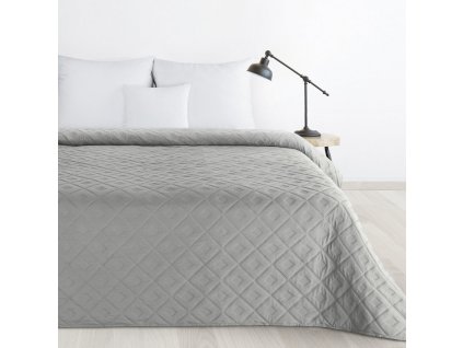 Přehoz na postel LORA stříbrná 220x240 cm Mybesthome
