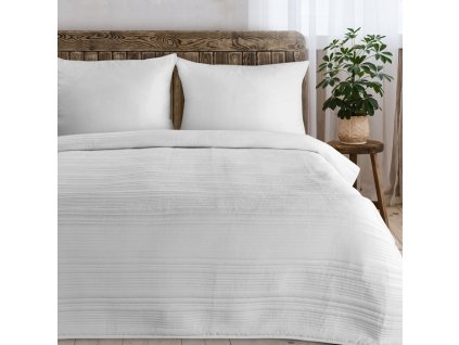 Přehoz na postel TATRAN bílá 220x240 cm Mybesthome