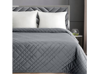 Přehoz na postel FIONA tmavě šedá 220x240 cm Mybesthome