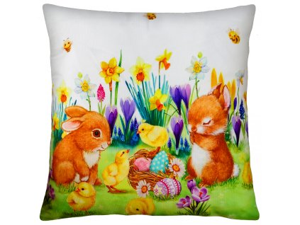 Velikonoční polštář EASTER FRIENDS 40x40 cm Mybesthome