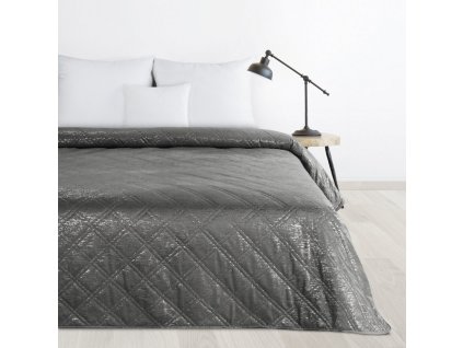 Přehoz na postel SUOMA tmavě šedá 220x240 cm Mybesthome