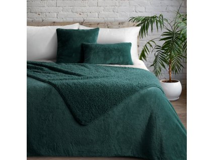 Přehoz na postel BELLA zelená 220x240 cm Mybesthome