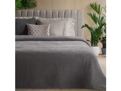 Přehoz na postel LITWA šedá 220x240 cm Mybesthome