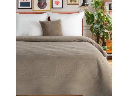 Přehoz na postel GRANAT béžová 220x240 cm Mybesthome