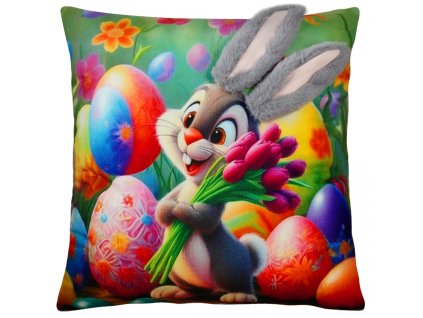 Velikonoční polštář 3D BUNNY I. 40x40 cm  Mybesthome