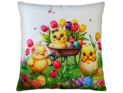 Velikonoční polštář EASTERS CHICKS 40x40 cm Mybesthome