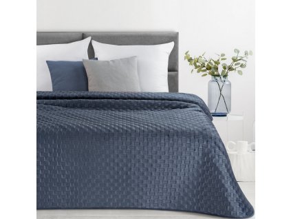 Přehoz na postel FAETANO modrá 220x240 cm Mybesthome