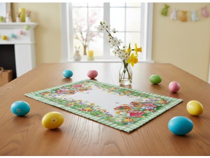 Velikonoční dekorační ozdobný ubrousek EASTER COLORS 32x45 cm Mybesthome