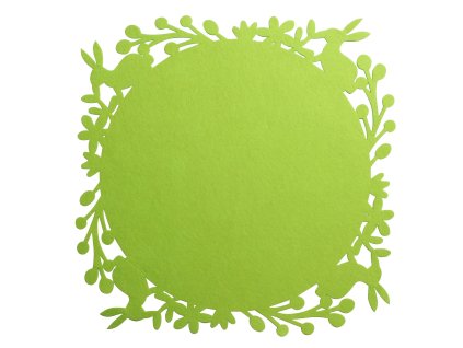 Velikonoční prostírání RABBIT zelená 38x38 cm Mybesthome