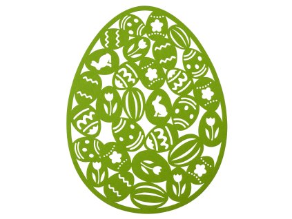 Velikonoční prostírání EASTER EGG zelená 27x35 cm Mybesthome