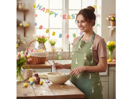 Kuchyňská bavlněná zástěra  GOOSE 60x75 cm 100% bavlna