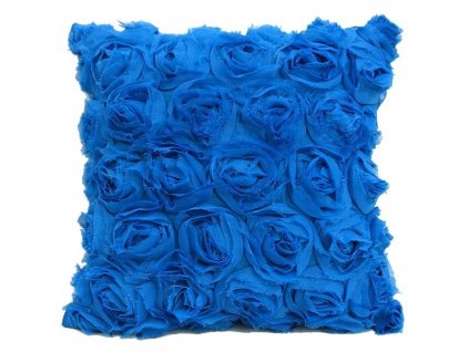 Polštář ROSE 40x40 cm, modrá MyBestHome