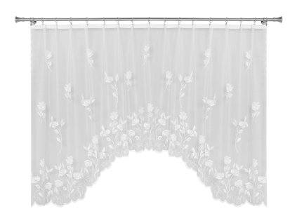 Dekorační žakárová záclona TULIPÁNY 300x150 cm MyBestHome