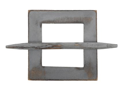 ekorační ozdobná spona na záclony z přírodního dřeva RAJU 10,5x10,5 cm Mybesthome