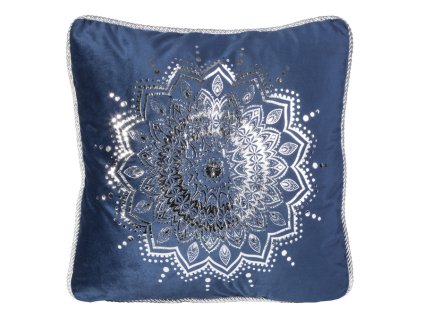Polštář MANDALA modrá 45x45 cm Mybesthome