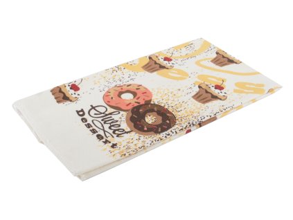 Utěrka SWEET DESSERT béžová mikrovlákno 38x63 cm, Essex