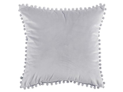 Polštář POMPON šedá 45x45 cm HOME & YOU