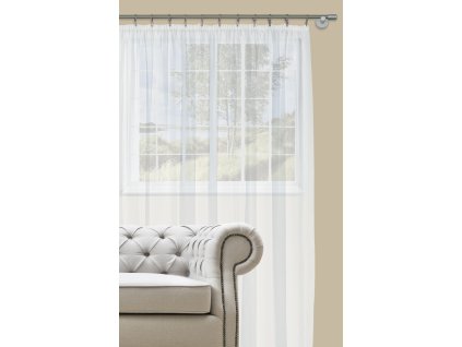 Dekorační záclona s řasící páskou DIANA bílá 400x260 cm MyBestHome