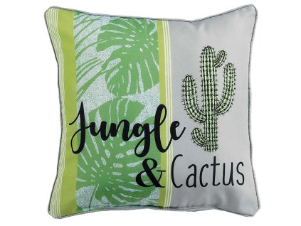 Polštář s výplní JUNGLE AND CACTUS 40x40cm Mybesthome