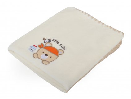Dětská deka s aplikací DITA smetanová 80x90 cm Mybesthome
