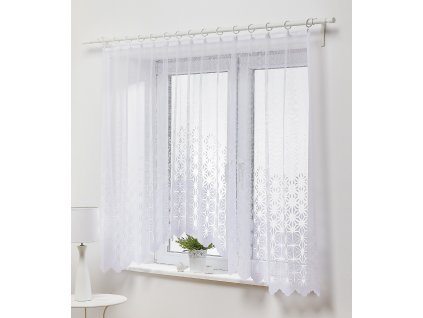 Dekorační oblouková krátká záclona MONIA bílá 300x150 cm MyBestHome
