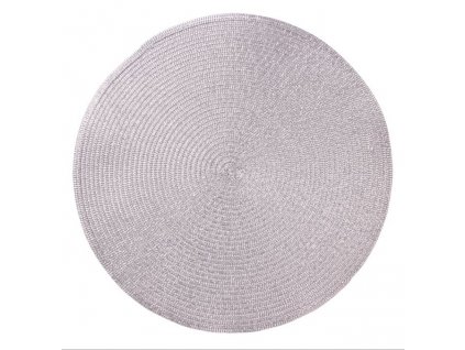 Prostírání kulaté GLITTER stříbrná Ø 38 cm Mybesthome