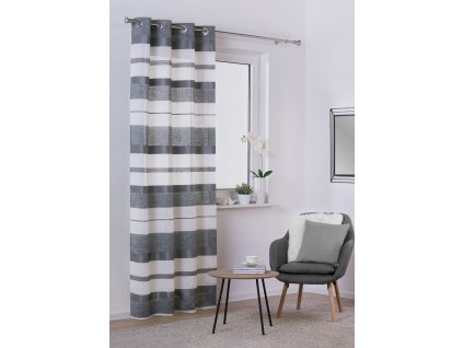 Dekorační jemný závěs BARCELONA šedá 140x245 cm MyBestHome