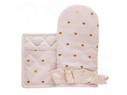 Kuchyňský set rukavice/chňapka TULLIA 15x30 cm/20X20 cm HOME & YOU, 100% bavlna