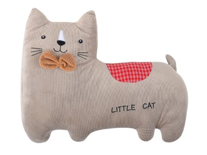 Dětský tvarovaný polštářek větších rozměrů HAPPY PETS kočka 47x36 cm cm cm Essex