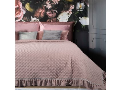 Přehoz na postel EWELYNA 220x240 cm pudrová Mybesthome