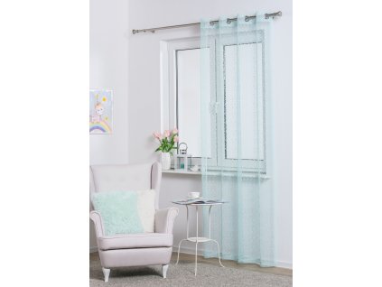 Dekorační síťovaná záclona REDA mátová 140x245 cm MyBestHome