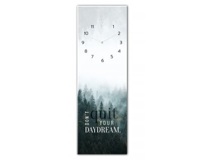 Skleněné nástěnné hodiny DAYDREAM 20x60 cm Styler