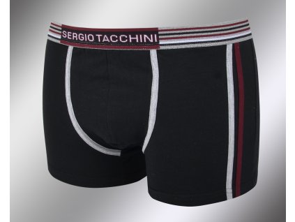 Pánské vzorované boxerky 18400 nero Sergio Tacchini