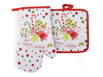 Kuchyňský SET rukavice/chňapka XMAS TIME 18x30 cm/20X20 cm ESSEX