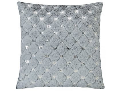 Polštář LUXURIOUS šedá 45x45 cm Essex