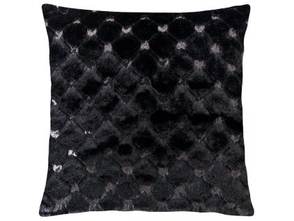 Polštář LUXURIOUS černá 45x45 cm Essex