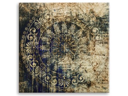 Obraz na plátně BLUE ARRAS 65x65 cm Styler