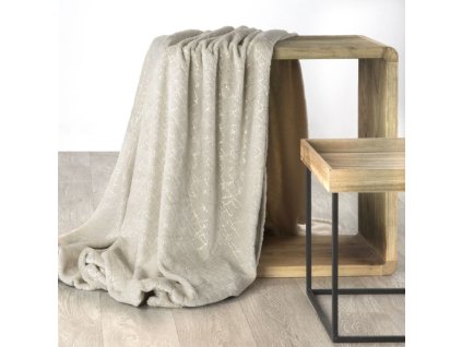 Deka - přehoz z mikrovlákna ASTRO 170x210 cm béžová Mybesthome