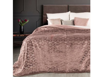 Luxusní přehoz z mikrovlákna ASTRID 170x210 cm růžová Mybesthome