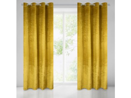 Dekorační závěs zatemňující NORMAN 140x250 cm, hořčice/mustard MyBestHome