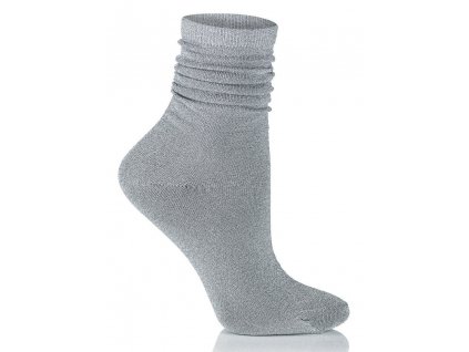 GLAMOUR SOCKS dámské ponožky s lurexem, stříbrná KNITTEX