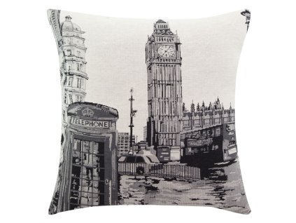 Polštář LONDON BW 45x45cm gobelín, MyBestHome