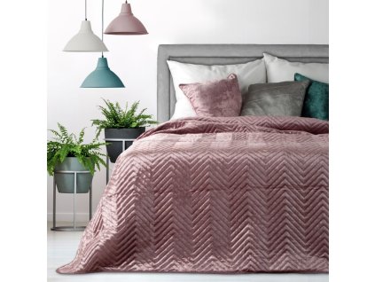 Přehoz na postel LUXURY 220x240 cm růžová Mybesthome