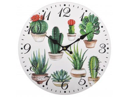 Nástěnné hodiny CACTUSINO Ø 34 cm Mybesthome