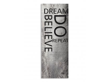 DECOR SIGN - BELIEVE 25x70 cm Styler